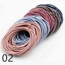 100 Dây Cột Tóc Hàn Quốc Kèm Túi Zip