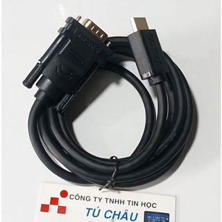 Cáp HDMI ra VGA: Cáp dài 1.8M (Cáp chuyển hình ảnh 1 chiều HDMI ra VGA) (M PARD)
