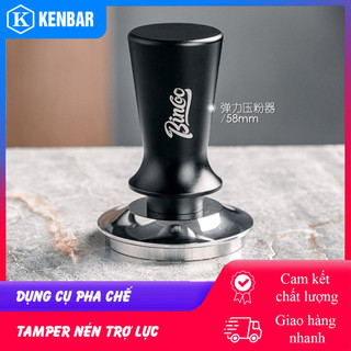 Bincoo tamper nén cà phê lò xo trợ lực 58mm