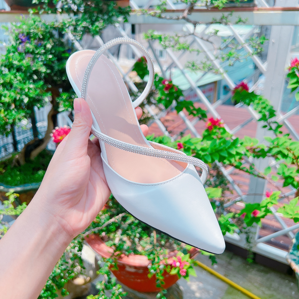 Giày cao gót dây đá mang 2 kiểu 7cm - B53