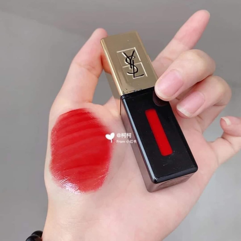 Son kem YSL Glossy stain 46 Rouge Fusain