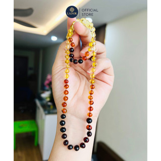   0-3 tuổi  Vòng hổ phách Rainbow Amber chuẩn tự nhiên cho bé - Trang sức lador - LD00039 