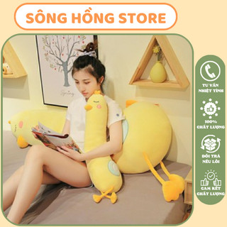 Gấu bông con gà, vịt vàng cute, Vịt nhồi bông Size 1m2