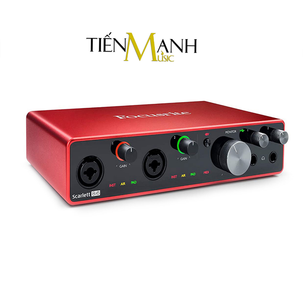 Focusrite Scarlett 8i6 Gen 3 Sound Card Âm Thanh - Focus USB Audio Interface SoundCard