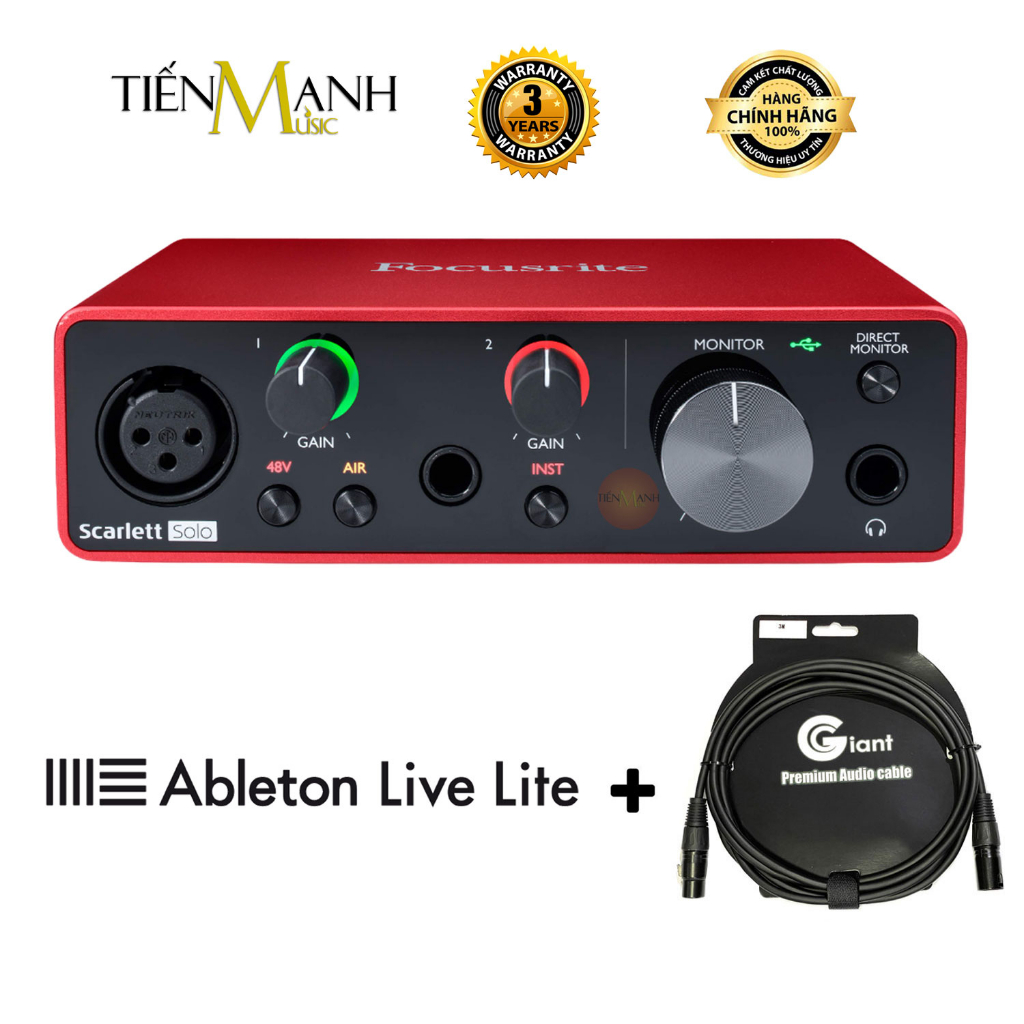 Focusrite Scarlett 2i2 Gen 3 Sound Card Âm Thanh - Focus USB Audio SoundCard (3rd - Gen3)