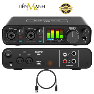 [Chính Hãng] Soundcard MoTu M2 - Sound Card Bộ Thu Âm Thanh và Livestream USB-C Audio Interface