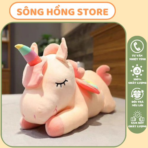Gấu Bộng Kì Lân/Ngựa Pony Nằm Size 55cm-80cm