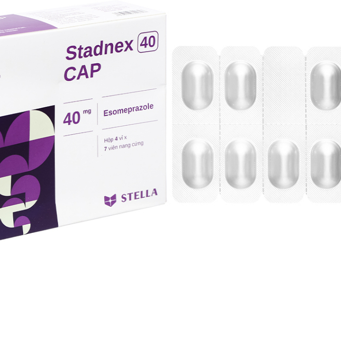Viên uống Stadnex 40 Stada Việt Nam hỗ trợ sức khỏe dạ dày, VK HP hộp 4 vỉ x 7 viên