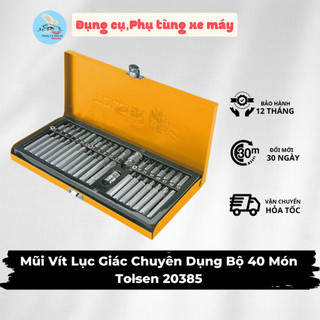 Mũi vít lục giác chuyên dụng bộ 40 món tolsen 20385