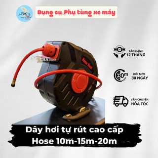 Dây hơi tự rút cao cấp Hose 10m-15m-20m cho cửa Hàng và Head Ô Tô Xe Máy