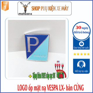 Logo mặt nạ chữ p dán xe vespa lx - m295 -