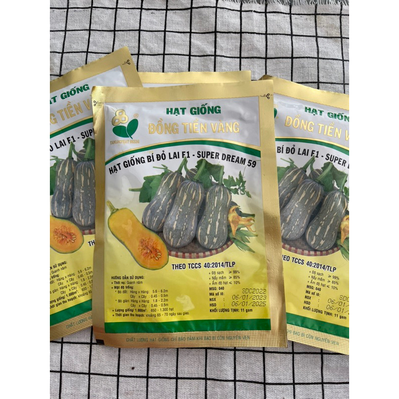 Hạt Giống Bí Đỏ Hồ Lô Lai F1-Super Dream 59 11g