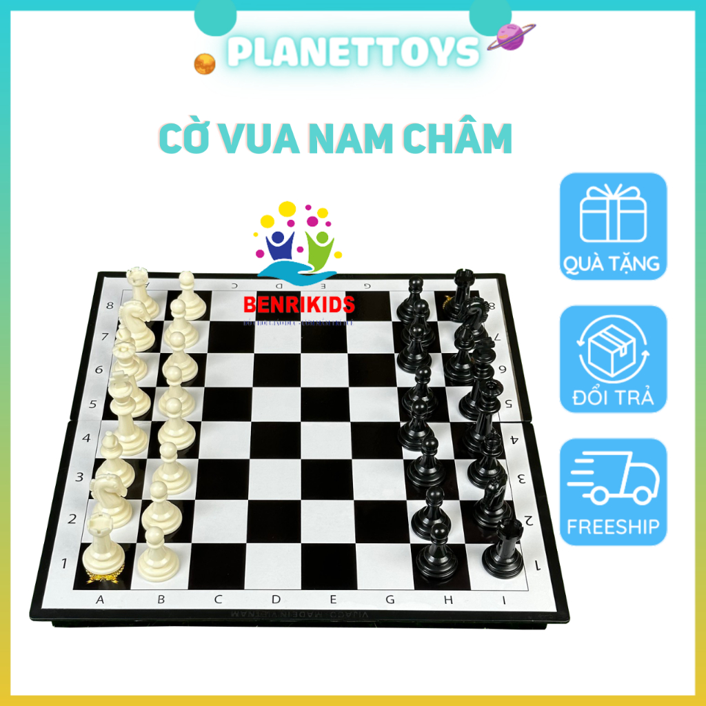 Đồ Chơi Trí Tuệ Cờ Vua Quốc Tế Có Hộp Đựng Tặng Kèm 2 Quân Hậu Bằng Nhựa Cho Bé Nâng Cao Tư Duy