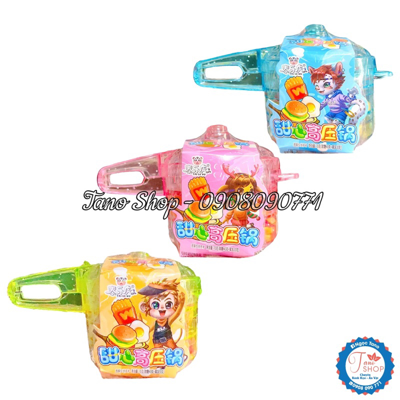 Một set kẹo dẻo thạch ốp la nồi áp suất cho bé - Hongkong, ăn vặt ngon rẻ TaNo