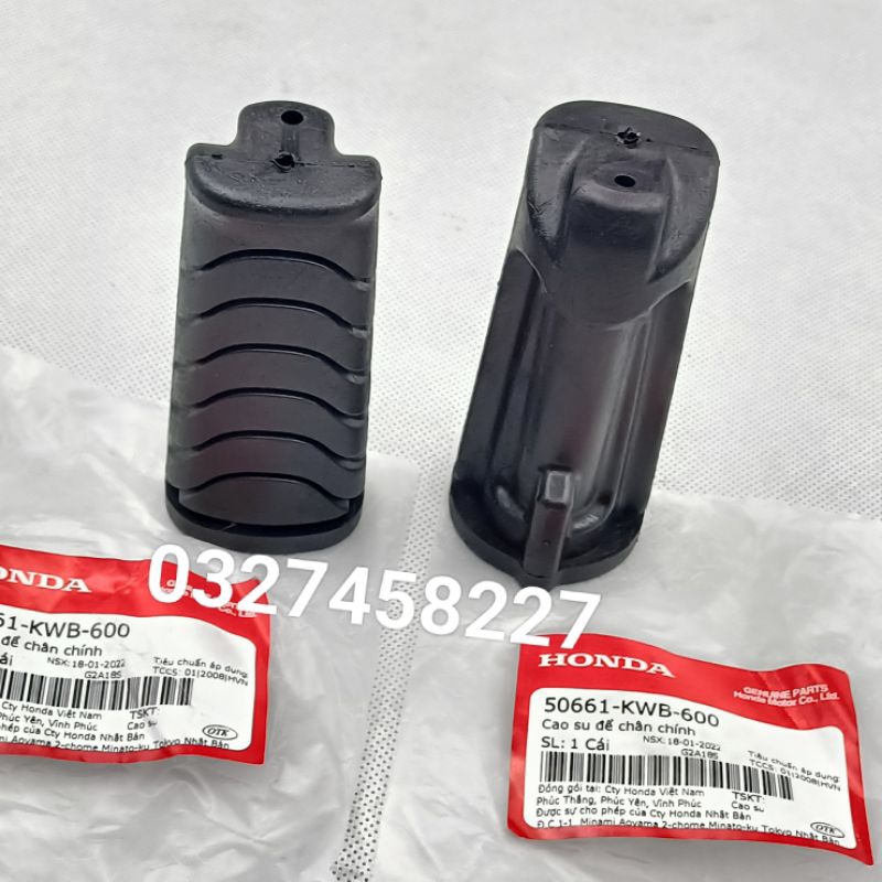 Cặp cao su gác chân giữa WAVE A, RS, RSX, Blade, FUTURE, ...zin