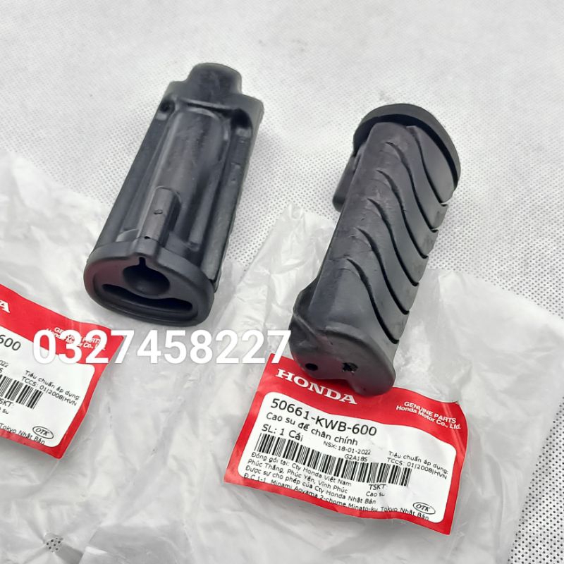 Cặp cao su gác chân giữa WAVE A, RS, RSX, Blade, FUTURE, ...zin