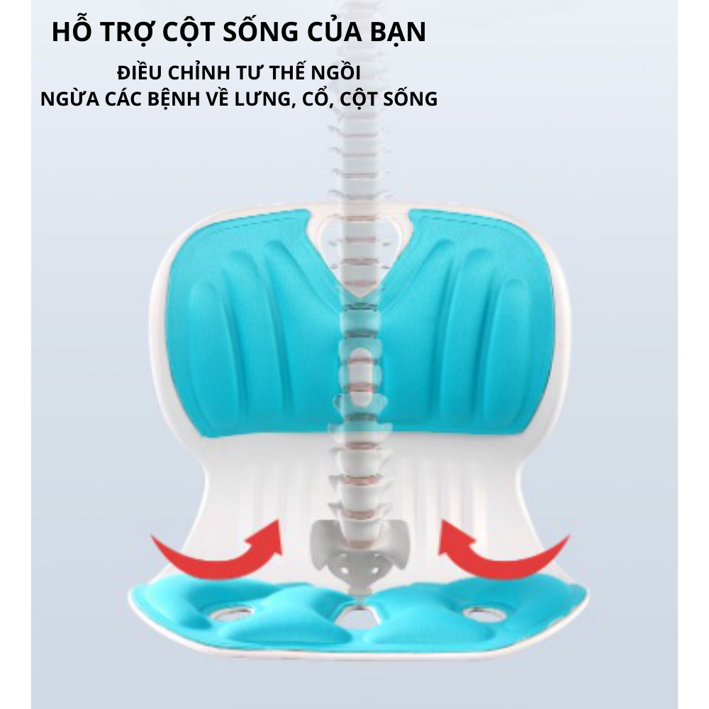 Ghế điều chỉnh tư thế ngồi, chống gù lưng, ghế công thái học văn phòng hỗ trợ lưng cổ vai gáy