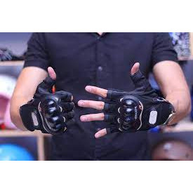 Găng Tay Pro-Biker Dành Cho Phượt Thủ (Hở Ngón)