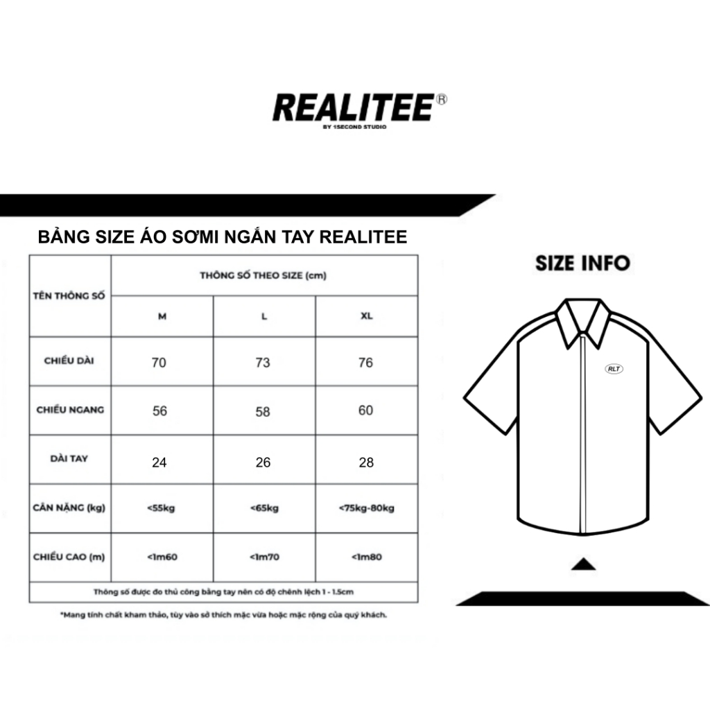 Áo Sơ Mi Ngắn Tay Dáng Rộng Basic/REALITEE BASIC T-SHIRT | BigBuy360 - bigbuy360.vn