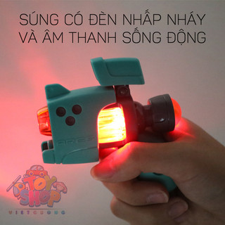 Súng đồ chơi có đèn và phát nhạc ngộ nghĩnh cho bé