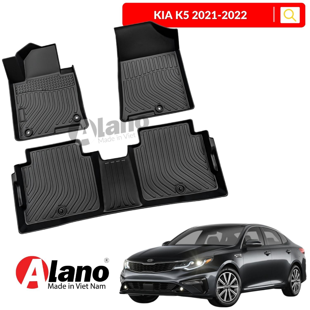 Thảm Lót Sàn Xe Ô Tô KIA K5 2021-2022 - Chất Liệu TPE Cao Cấp - Nhãn Hiệu ALANO