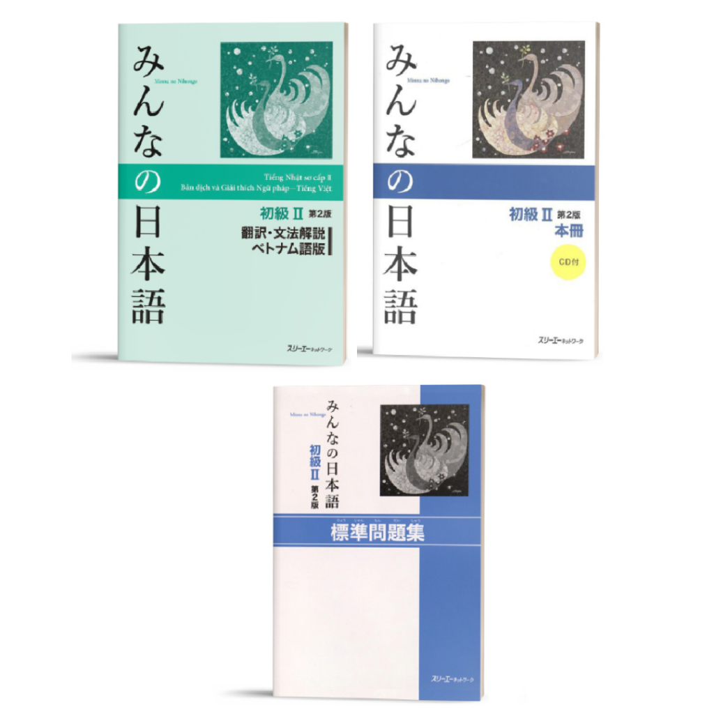 Sách - Combo 3 Cuốn MinnaNo Nihongo Sơ Cấp 2 - Trình Độ N4