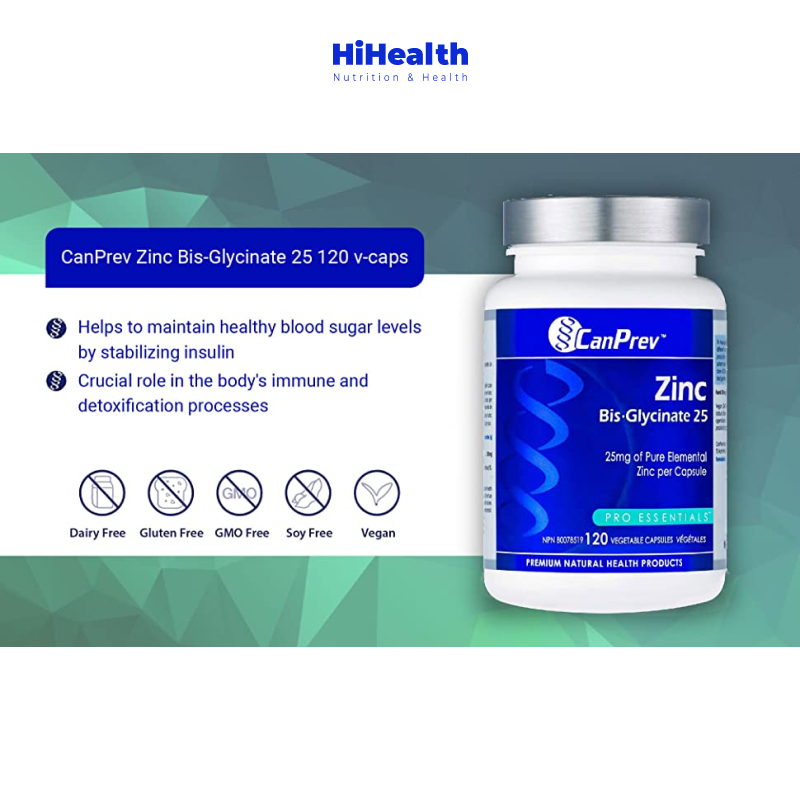 Viên kẽm Zinc Canprev tăng cường sinh lý, hỗ trợ miễn dịch 120 viên, 240 viên Canda
