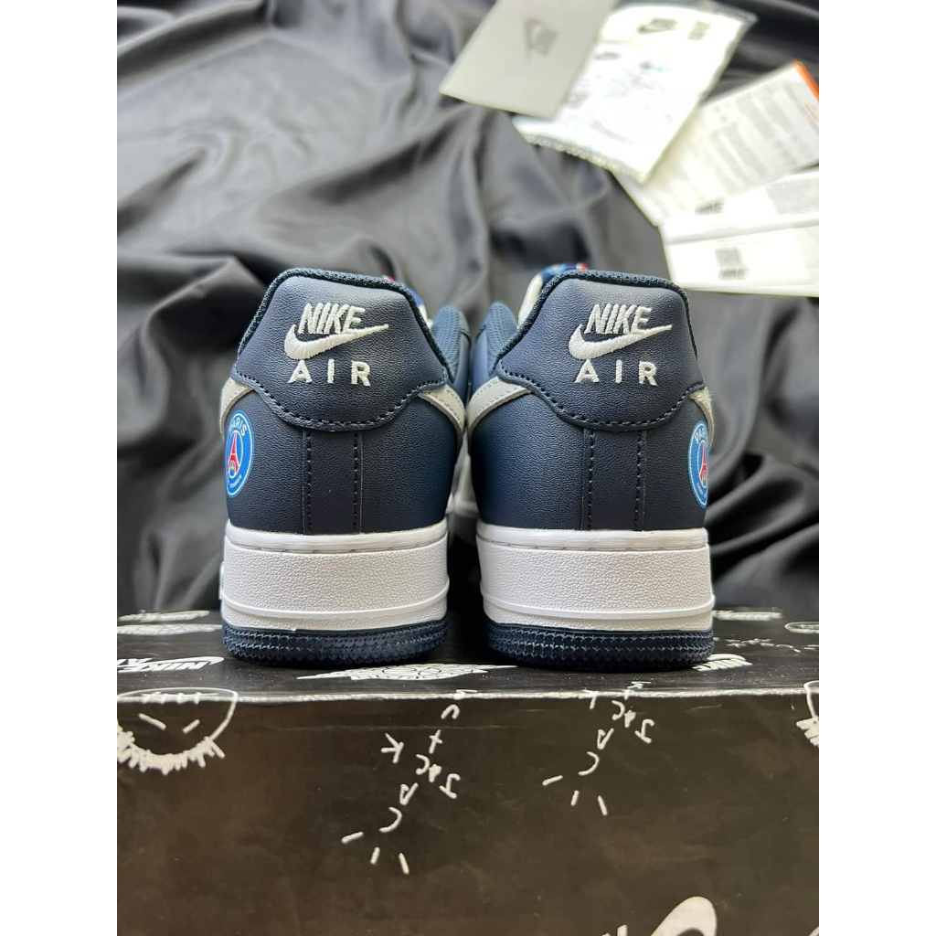 Gìay thể thao Air Force 1 PSG , sneaker AF1 PSG xanh trắng bản chuẩn đi êm ái bảo hành 3 tháng tặng kèm hộp