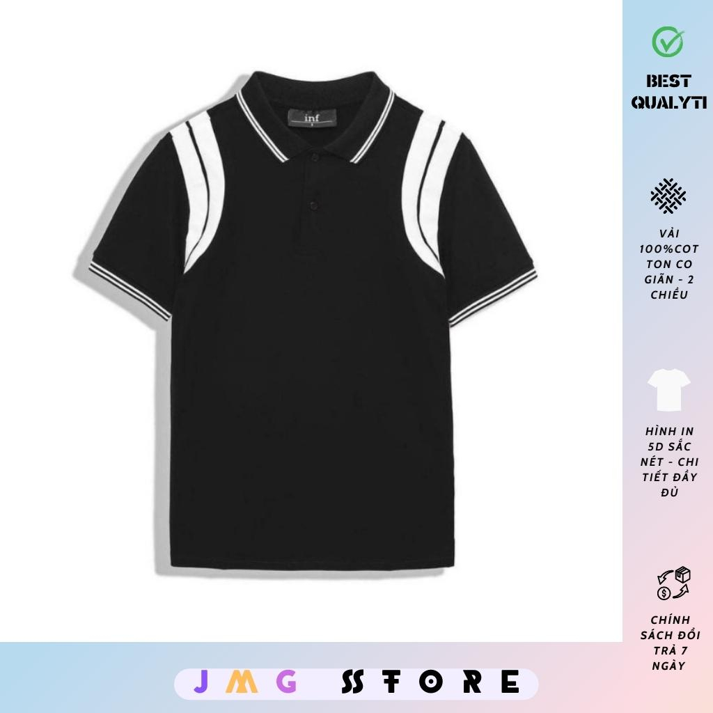 Áo Phông Polo Givenchy Phối viền vai - Áo Polo Vải Cá Sấu Cotton Local Brand Fom Dáng Rộng Unisex New 2023 JMG