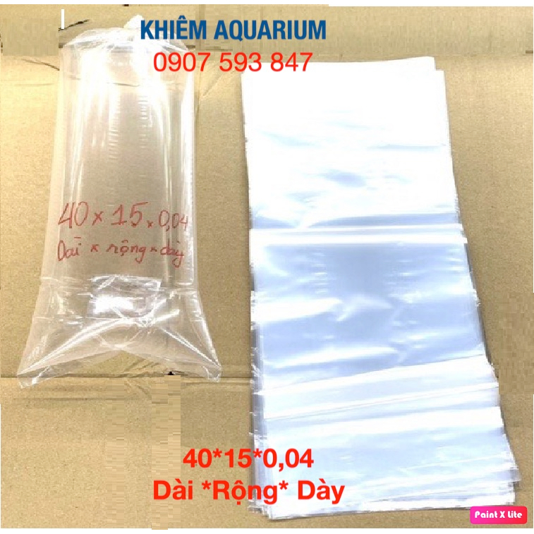 Bao đóng cá cảnh, guppy, cá vàng, Koi nhiều kích thước