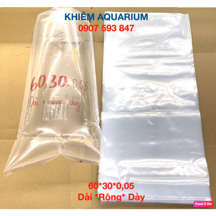 Bao đóng cá cảnh, guppy, cá vàng, Koi nhiều kích thước