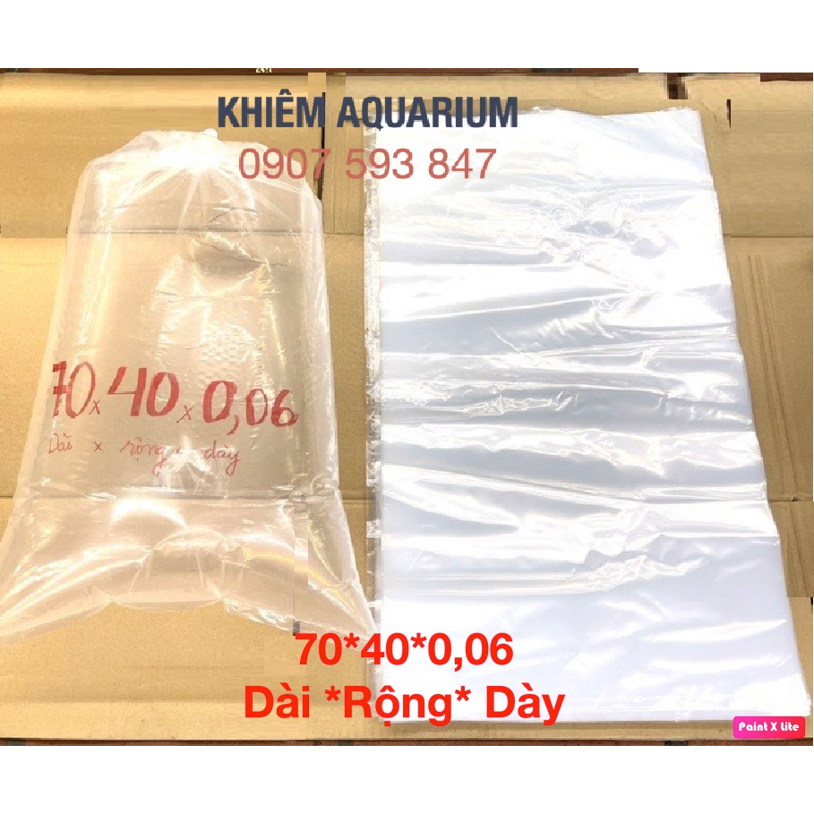 Bao đóng cá cảnh, guppy, cá vàng, Koi nhiều kích thước