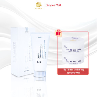 Kem Dưỡng Trắng Da Body Lis Makeup, Dưỡng Trắng, Chống Nắng Chất Kem Lotion Kháng 250gr [Tặng Tẩy Da Chết Body]