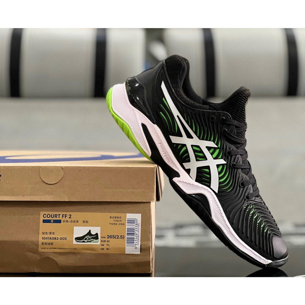 Giày Tennis Nam - A.s.i.c.$ tennis court FF2 novak - Size 40 40.5 41.5 42 42.5 43.5 44 45