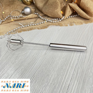 Dụng cụ đánh trứng cầm tay tự động, cây đánh trứng bằng thép không gỉ - gia dụng Nari