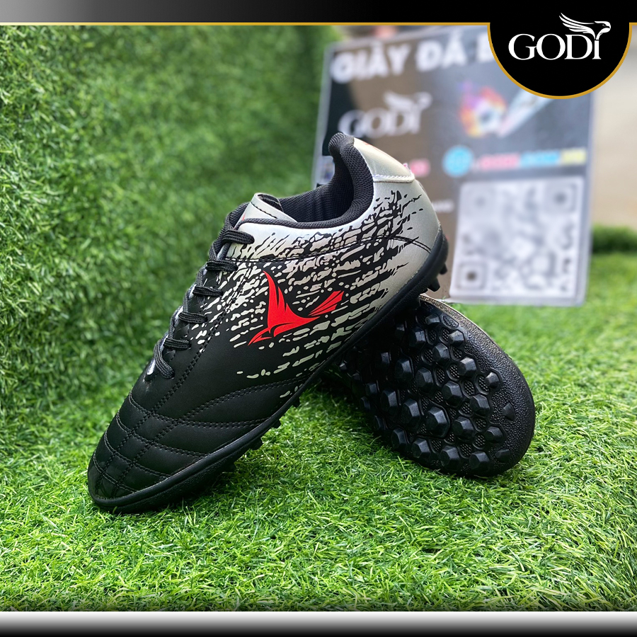 Giày đá bóng BIGSIZE từ 38 đến 45, Giày đá banh chân bè sân nhận tạo đủ size, có cả size 44 và size 45 màu đen đẹp, Godi