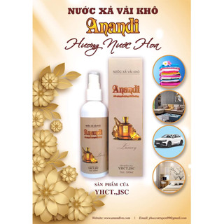 Chai 100ml Xả vải khô ANANDI hương comfor, nước hoa