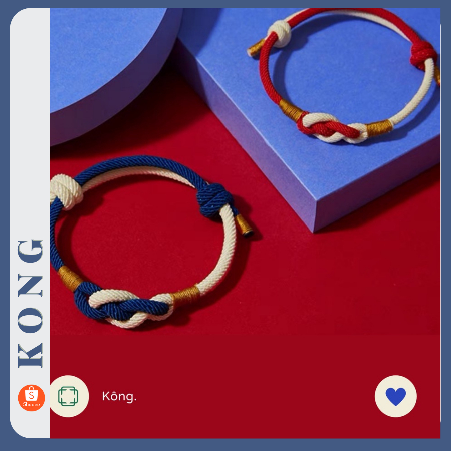Lắc tay đan handmade, lắc tay đôi nam nữ