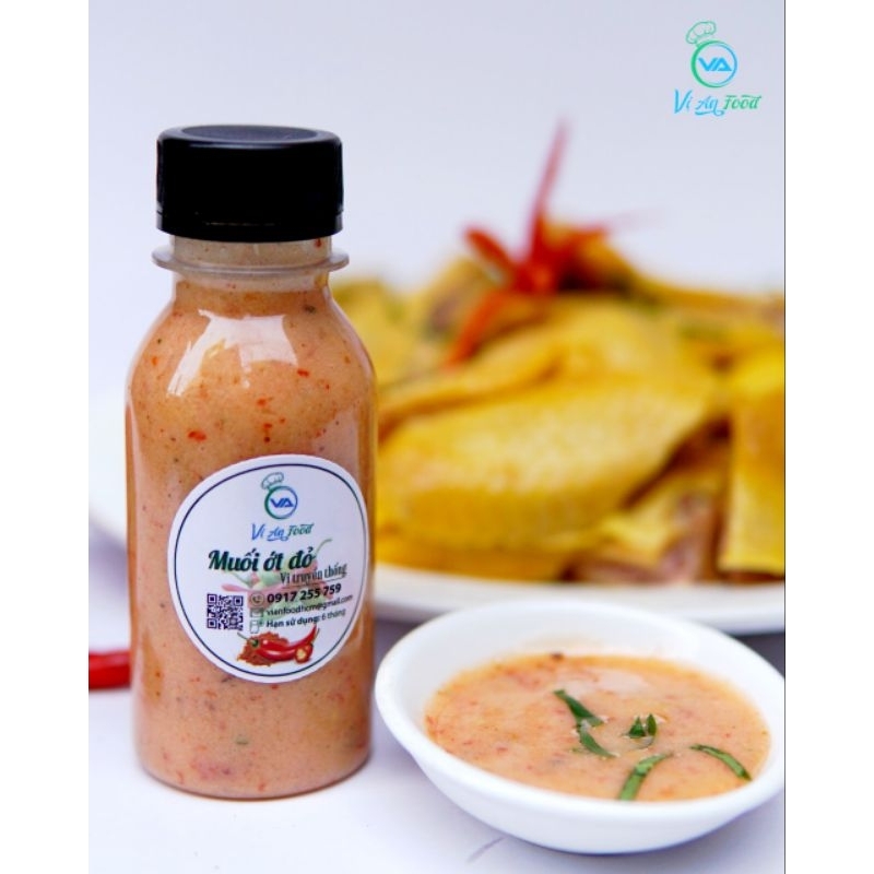Muối ớt đỏ dùng chấm chân gà, hải sản 150g