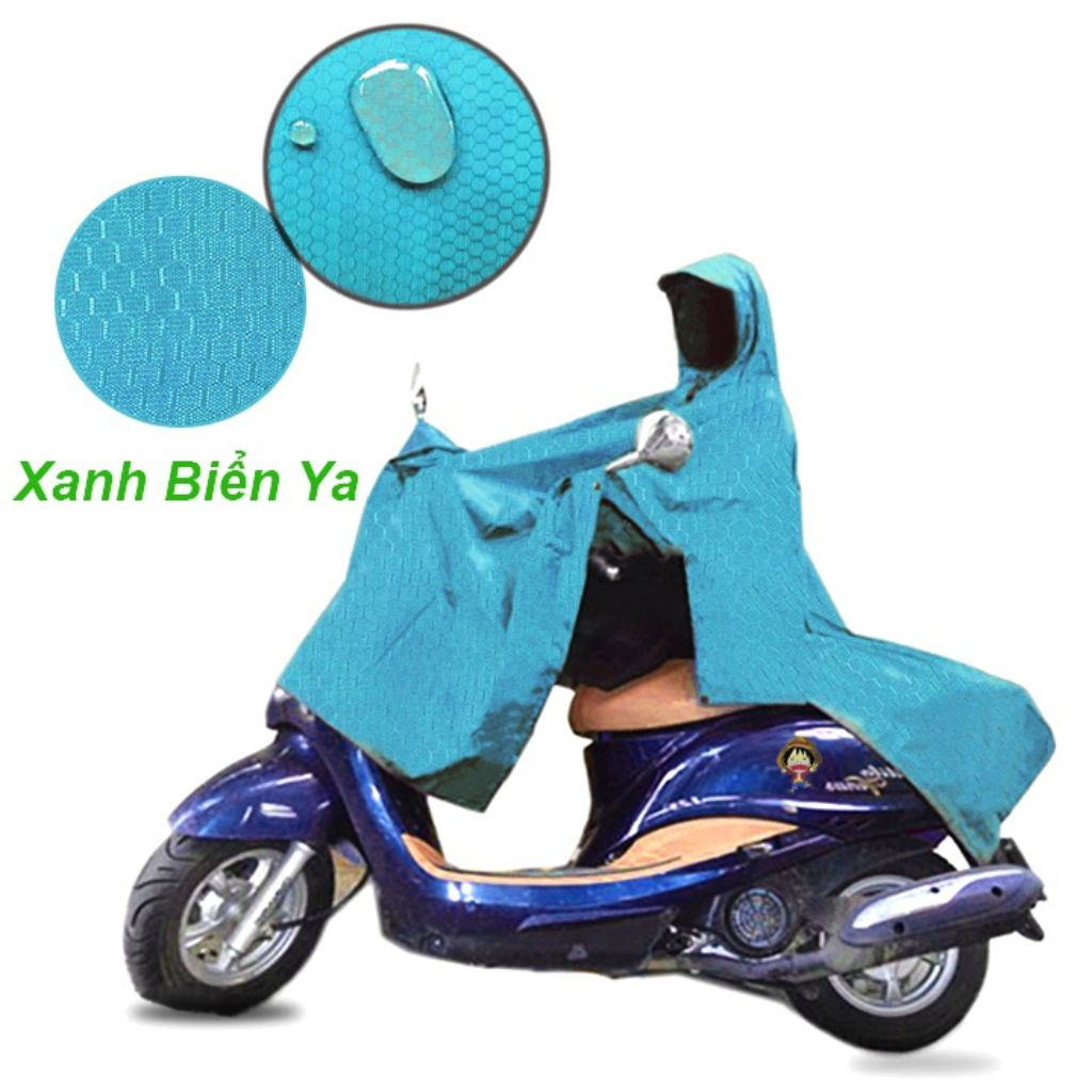 Áo Mưa Người Lớn Siêu Chống Thấm Vải Dù Da Cá Xẻ Tà Cánh Dơi Cao Cấp Siêu Bền