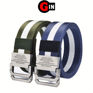 Thắt lưng nam nữ thời trang sinh viên Hàn Quốc, dây nịt vải canvas khóa kim loại dễ phối đồ