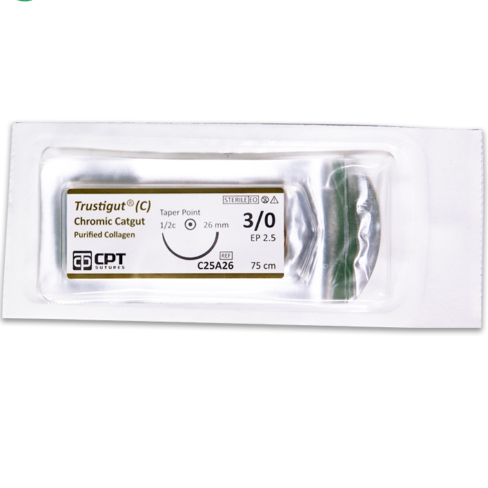 Chỉ Tự Tiêu CPT TRUSTIGUT (C) CHROMIC CATGUT - Chỉ Phẫu Thuật 2/0, 3/0, 4/0, 5/0, 6/0