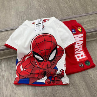 Bộ Đùi Cho Bé , Bộ Người Nhện Đỏ Cộc Tay Chất Cotton Cho Bé - Nhà Cam