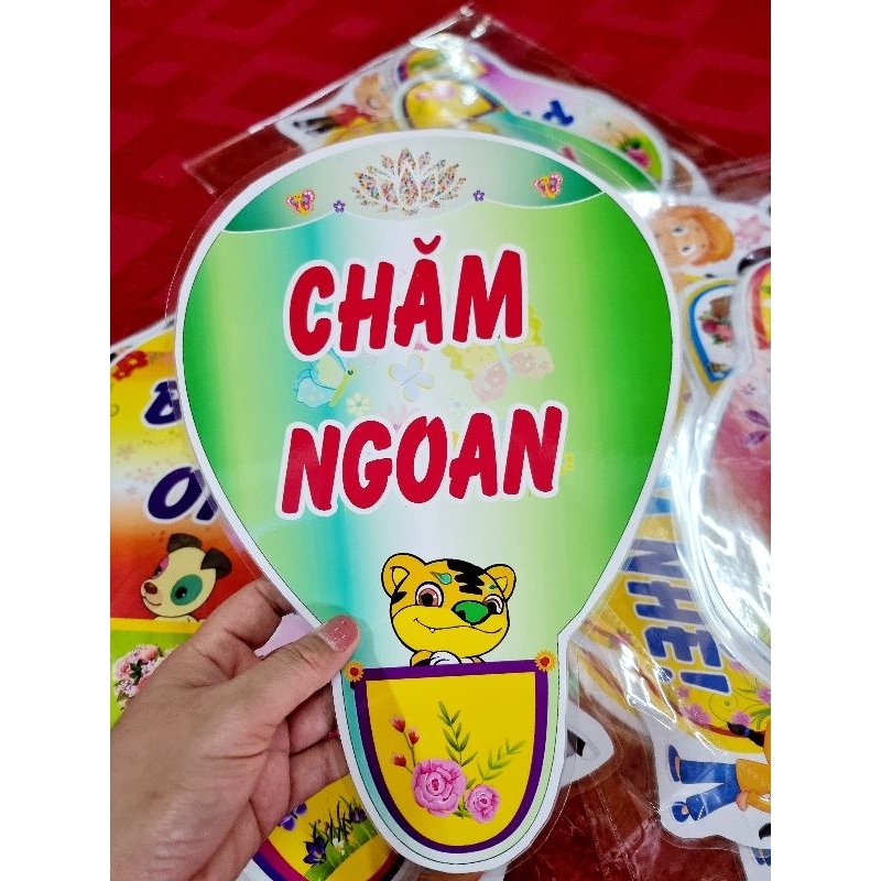 Sét Nội quy trang trí lớp học Kinh khí cầu "Bạn ơi nên làm nhé". In + Ép + Kèm băng dính