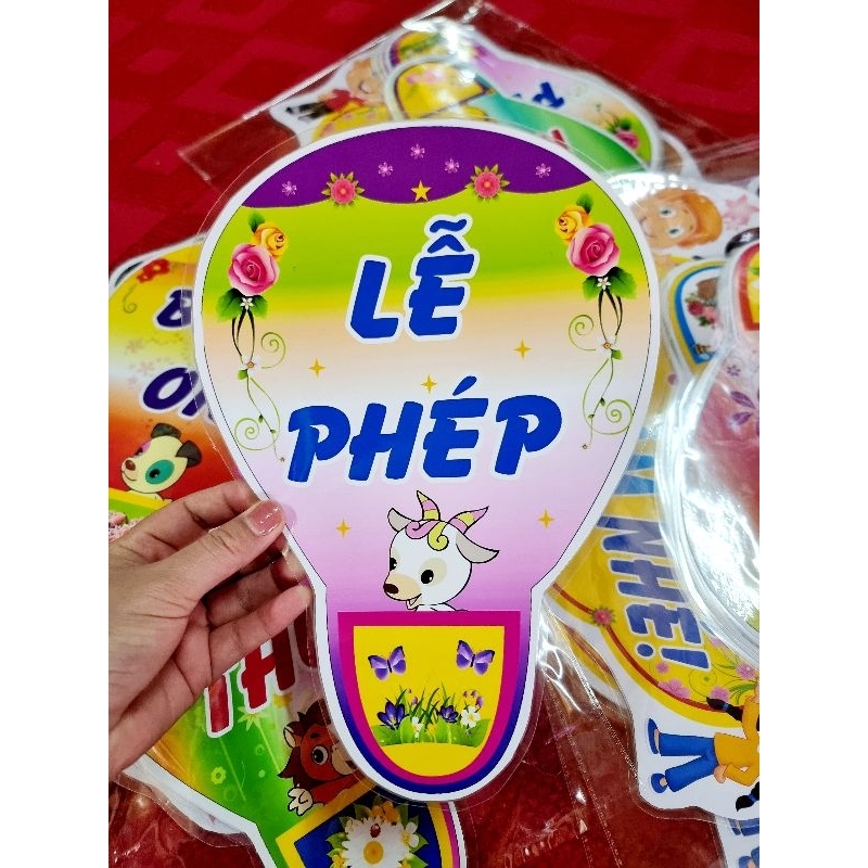 Sét Nội quy trang trí lớp học Kinh khí cầu "Bạn ơi nên làm nhé". In + Ép + Kèm băng dính