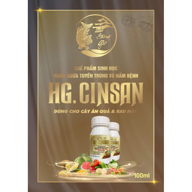 Chế phẩm sinh học ngăn ngừa tuyến trùng và nấm bệnh Dr.Cinsan