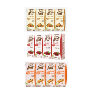 Lốc 4 hộp - sữa đậu nành vinamilk super nut óc chó / hạnh nhân / đậu đỏ 180ml - ít đường