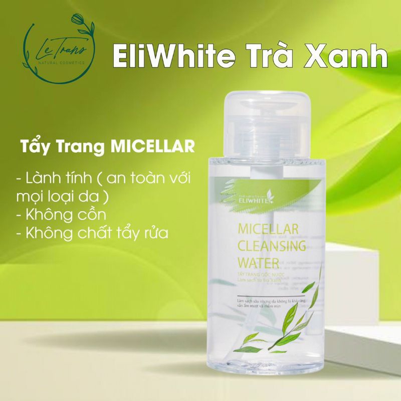 Nước Tẩy Trang Eliwhite Trà Xanh