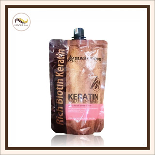 Dầu hấp tóc phục hồi chuyên sâu Masaroni Keratin Treatment mask 500ml, Dầu hấp, ủ, xả phục hồi tóc