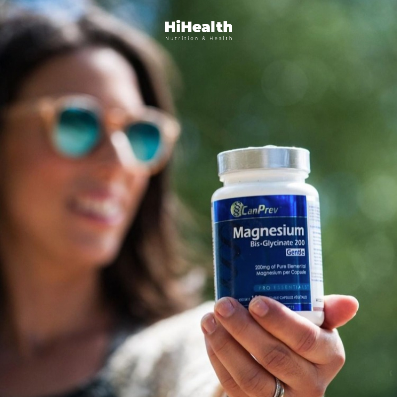 Viên uống bổ sung Magnesium Bisglycinate Canada giảm stress, giảm căng thẳng âu lo, chắc khỏe xương 120/240 Viên